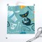 1950S Cats Atomic Mid Century Blue Retro Modern Cocktail Home Decor Fun Custom Printed Fabric by Spoonflower Various Fabrics by the Yard or Fat Quarter